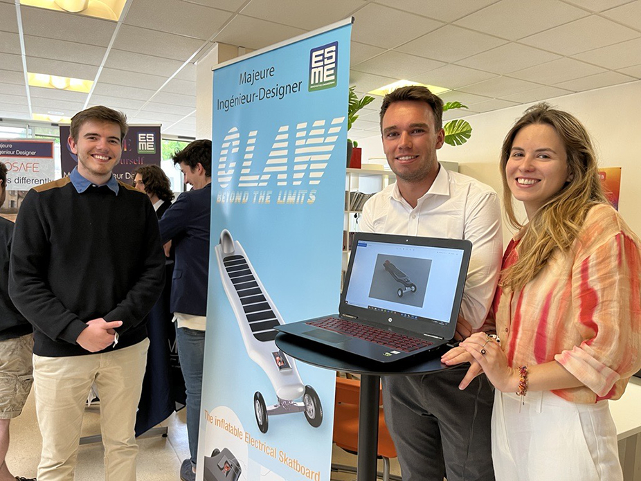 Mobilité urbaine : Claw, le pari d’une trottinette gonflable et électrique d’ingénieurs de l’ESME !